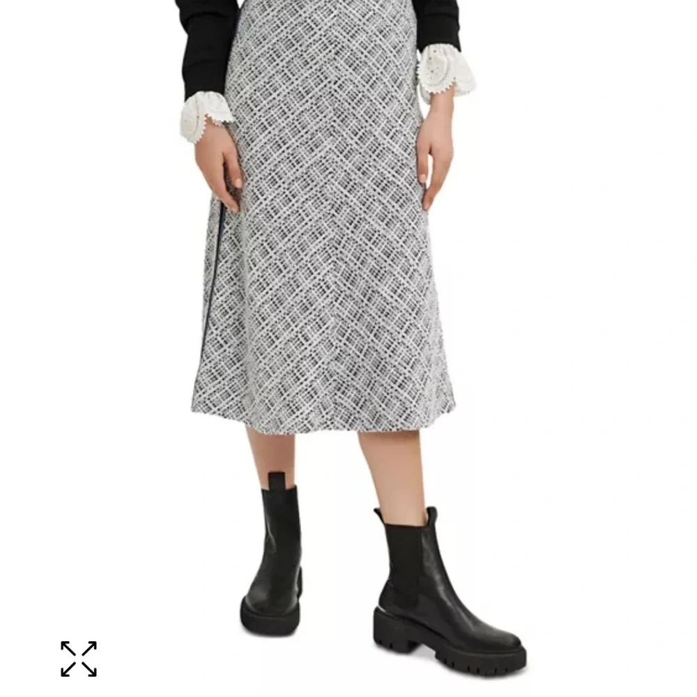 Maje Jitrole Tweed MIDI Skirt - Picture 2 of 15